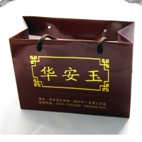 unique craft hot golden stamping coated paper bag