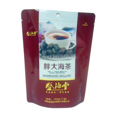 foil stand up pouch tea packaging plastic bag good price in Wenzhou