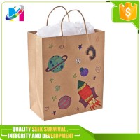 Waimaotong China new product color recycle printing customized shopping paper bag