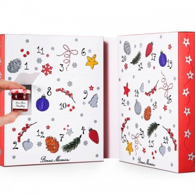 Christmas countdown snowman  advent calendar paper cardboard packaging box